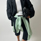 Relaxed fit striped shirt | Green / White