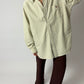 Oversized striped shirt | Butter /Blue