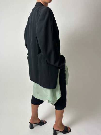 Relaxed fit striped shirt | Green / White