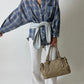 Relaxed checked shirt | Blue / ecru