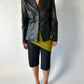 Leather blazer jacket | Black