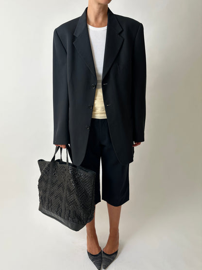 Relaxed fit blazer | Black