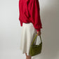 Silk bomber jacket | Bright red