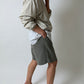 High waist shorts | Soft green