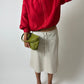 Vintage silk bomber jacket red