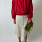 Silk bomber jacket | Bright red