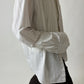 Oversized striped shirt | White / pink