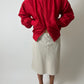 Silk bomber jacket | Bright red