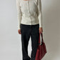 Wool cardigan | Soft ecru