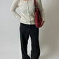 Wool cardigan | Soft ecru