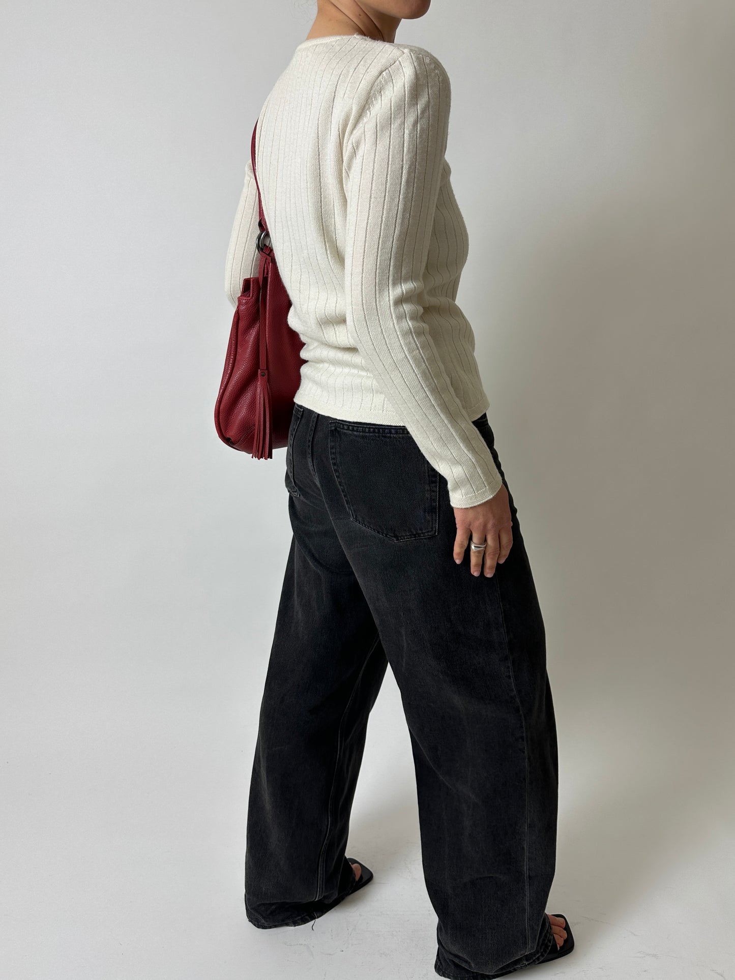 Wool cardigan | Soft ecru