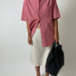 Relaxed checked shirt | Red / White