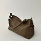 Leather shoulder bag | Taupe