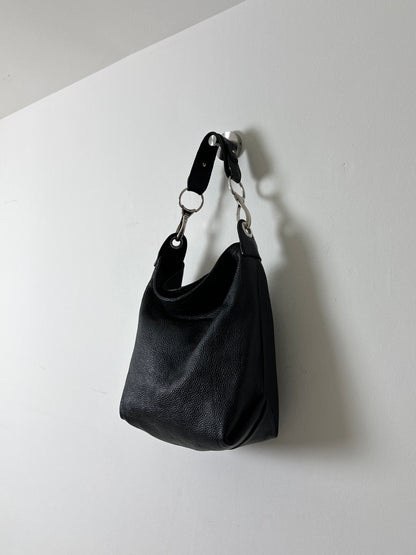 Leather shoulder bag | Black