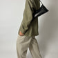 Leather shoulder bag | Black