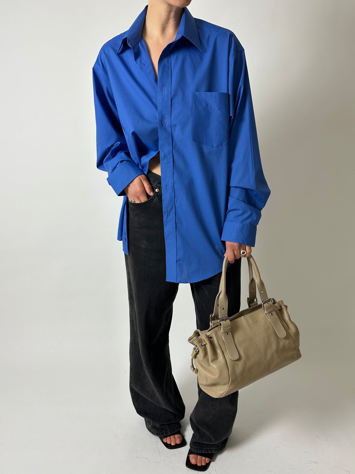 Oversized shirt | Bright blue