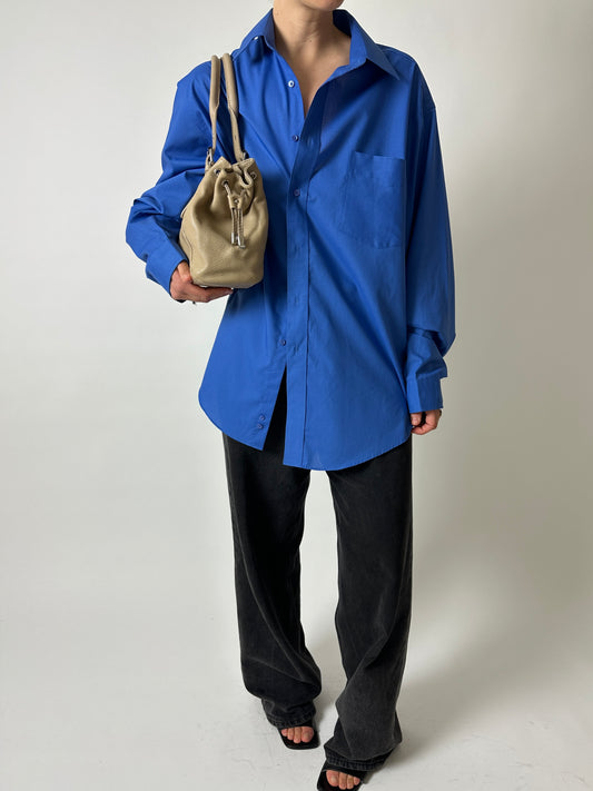 Oversized shirt | Bright blue