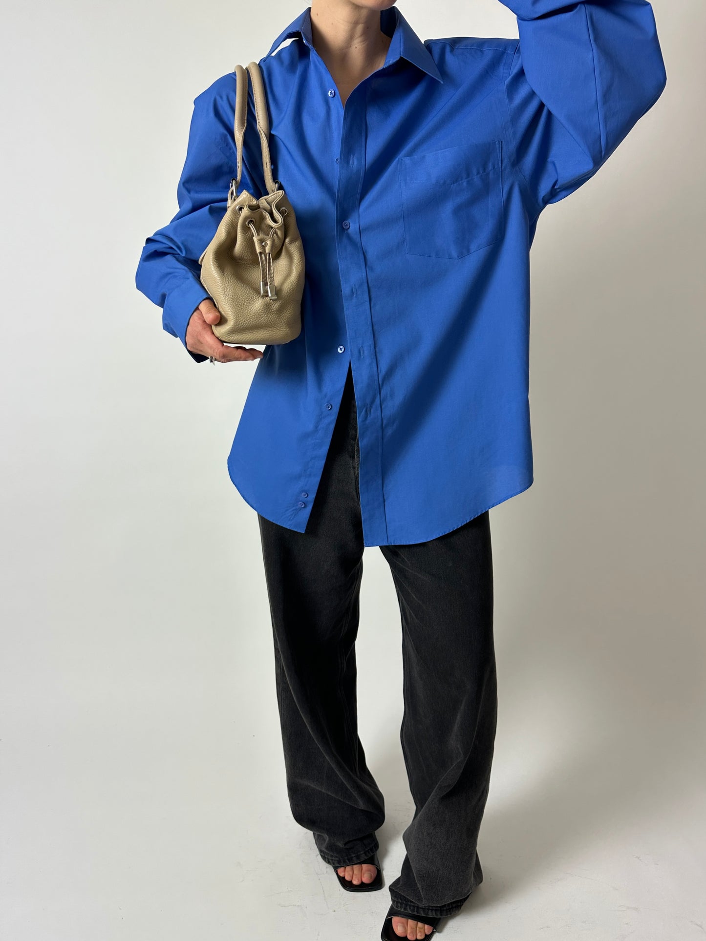 Oversized shirt | Bright blue