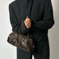 Leather hand bag | Dark brown