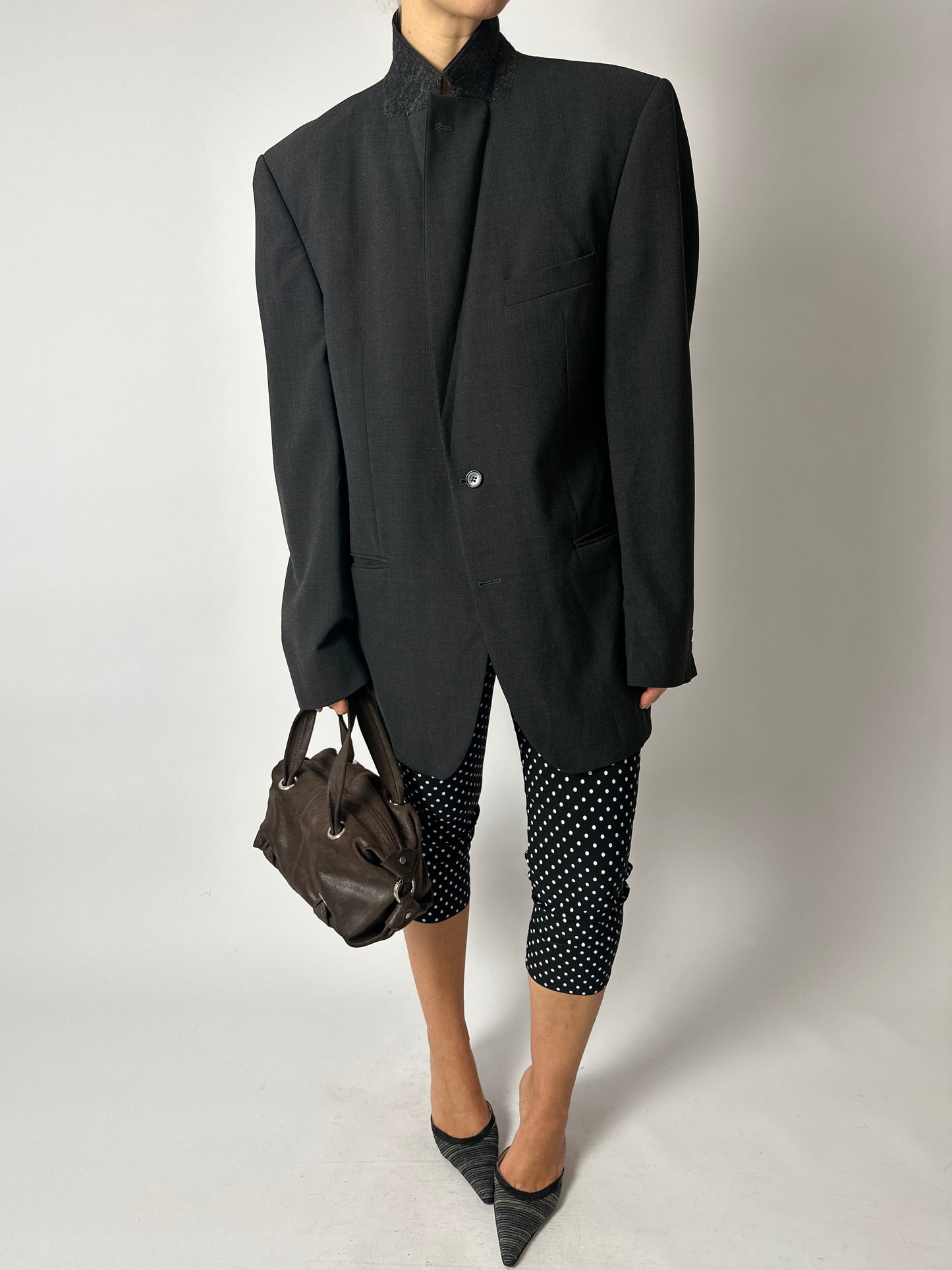 Relaxed fit blazer | Antracite