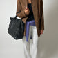 Suede relaxed jacket | Brown