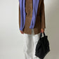 Suede relaxed jacket | Brown