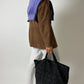 Wool v-neck sweater | Purple