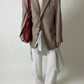 Relaxed fit woven blazer | Bordeaux / Ecru