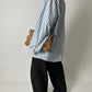 Oversized striped shirt | Blue / Off white
