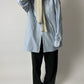 Oversized striped shirt | Blue / Off white