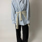 Oversized striped shirt | Blue / Off white