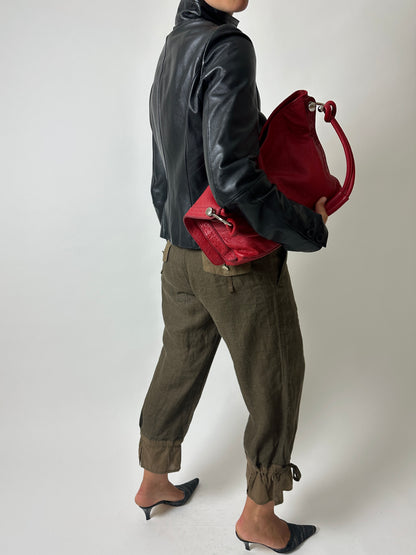 Balloon capri trousers | Moss