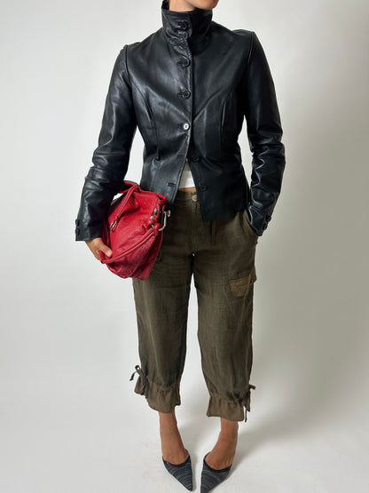 Balloon capri trousers | Moss