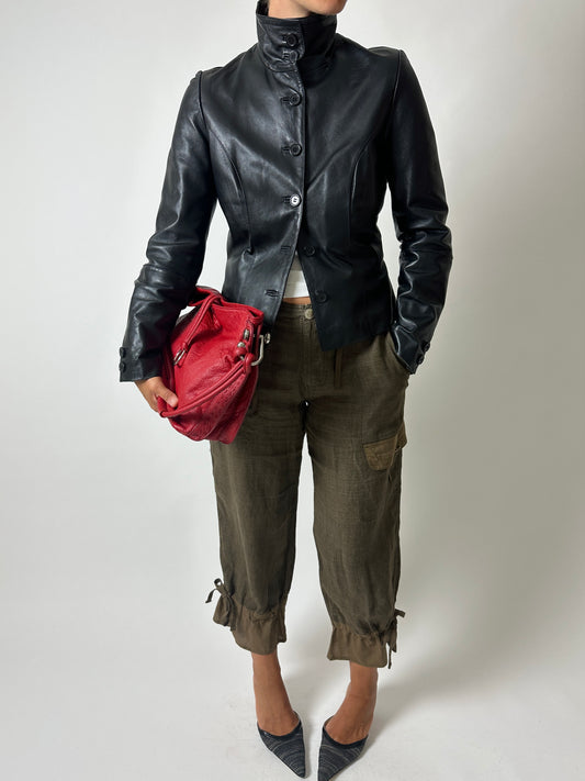 Balloon capri trousers | Moss