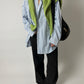 Oversized striped shirt | Blue / Off white