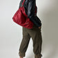 Leather shoulder bag | Red