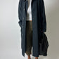 Oversized trench coat | Off Black