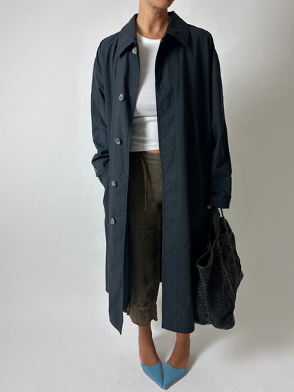 Oversized trench coat | Off Black