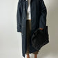 Oversized trench coat | Off Black