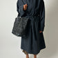 Oversized trench coat | Off Black