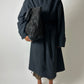Oversized trench coat | Off Black