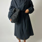 Oversized trench coat | Off Black