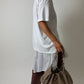 Leather shoulder bag | Beige