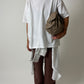 Oversized striped shirt | White / Blue