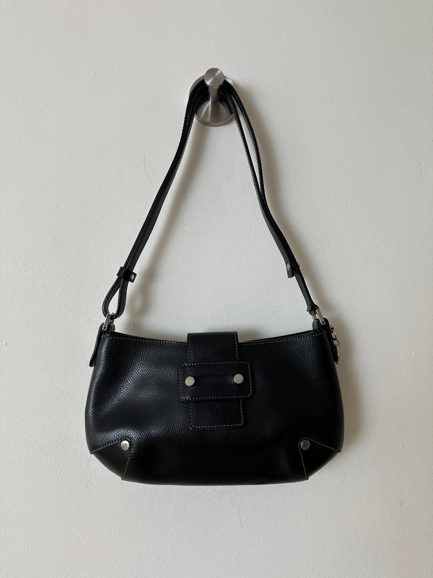 Leather shoulder bag | Black