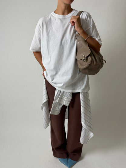 Linen trousers | Soft brown