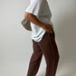 Linen trousers | Soft brown