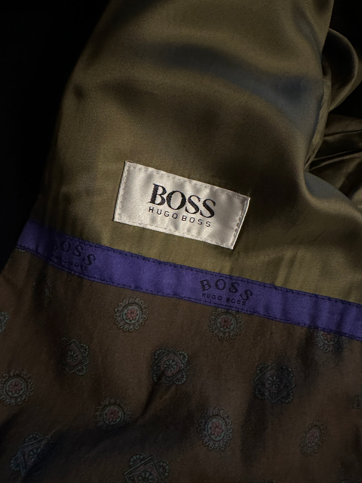 Hugo Boss long wool coat | Dark blue