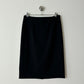 Wool blend pencil skirt | Black