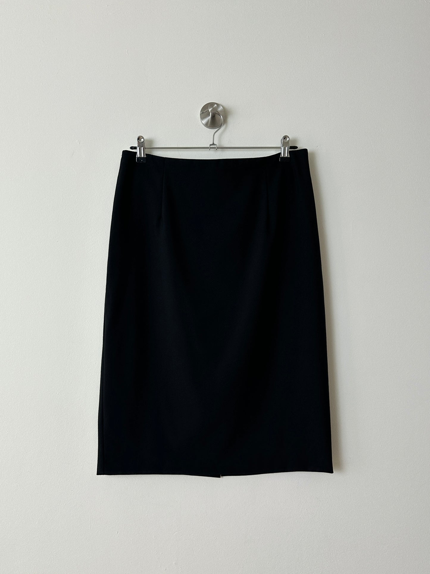 Wool blend pencil skirt | Black